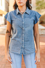 Load image into Gallery viewer, Dainty Denim Top