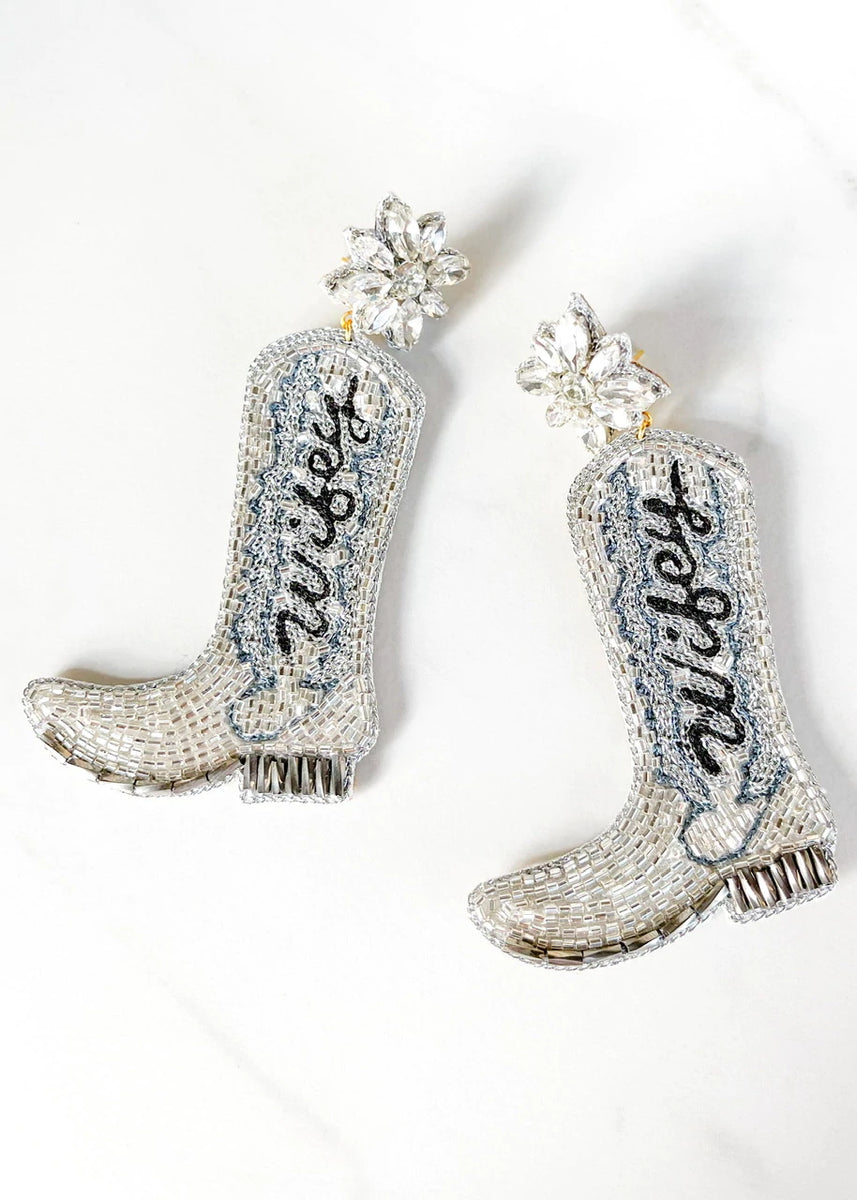 Wifey Boot Earrings
