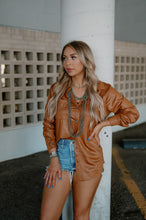 Load image into Gallery viewer, Linda Leather Lux Top
