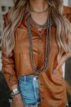 Load image into Gallery viewer, Linda Leather Lux Top
