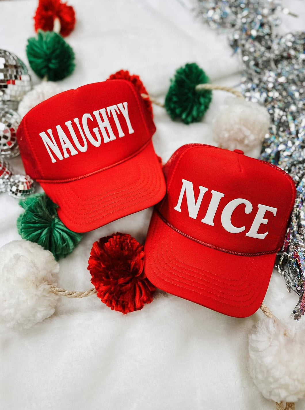Naughty or Nice Caps