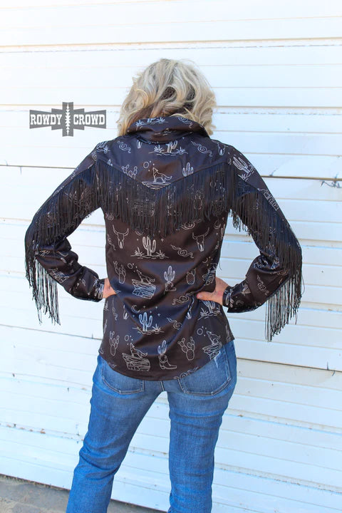 Desert Fringe Button-Up
