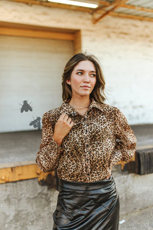 Western Wild Leopard Top