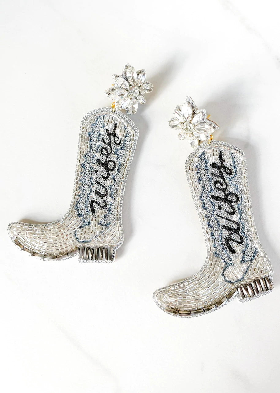 Wifey Boot Earrings