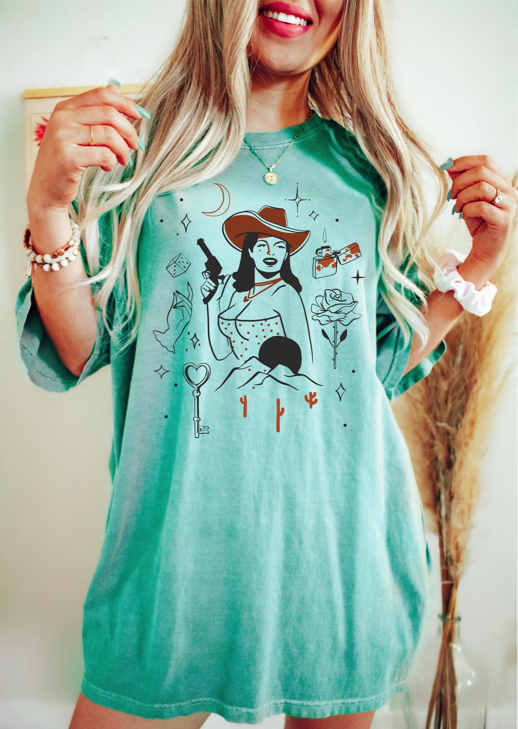 Mint Cowgirl Tee