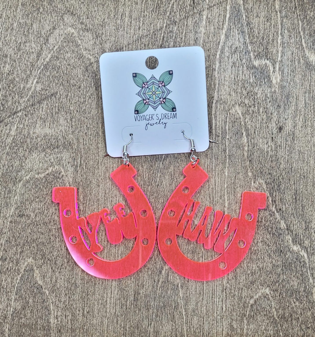 Yeehaw Horseshoe Earrings